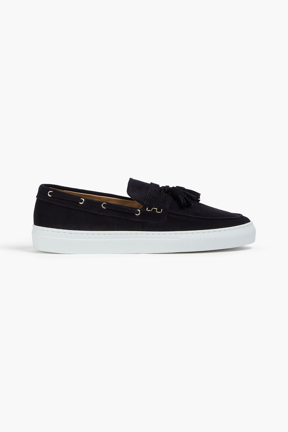 Monta tasseled suede boat shoes