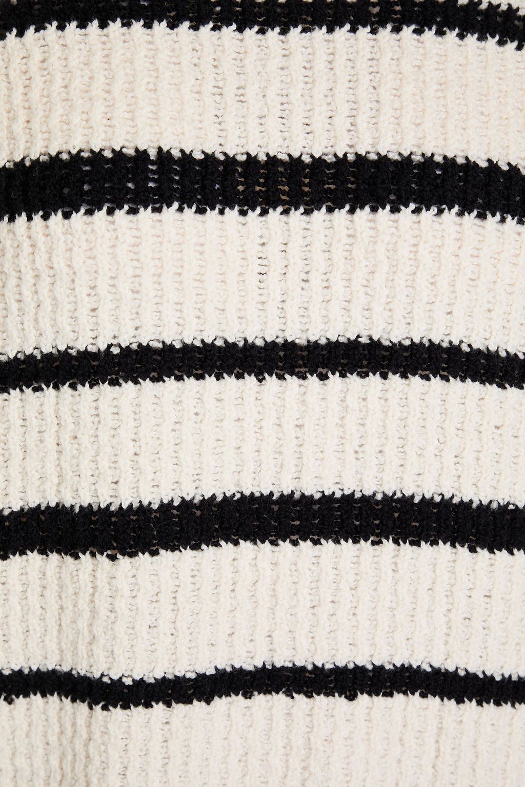 VINCE. Striped cotton-blend sweater