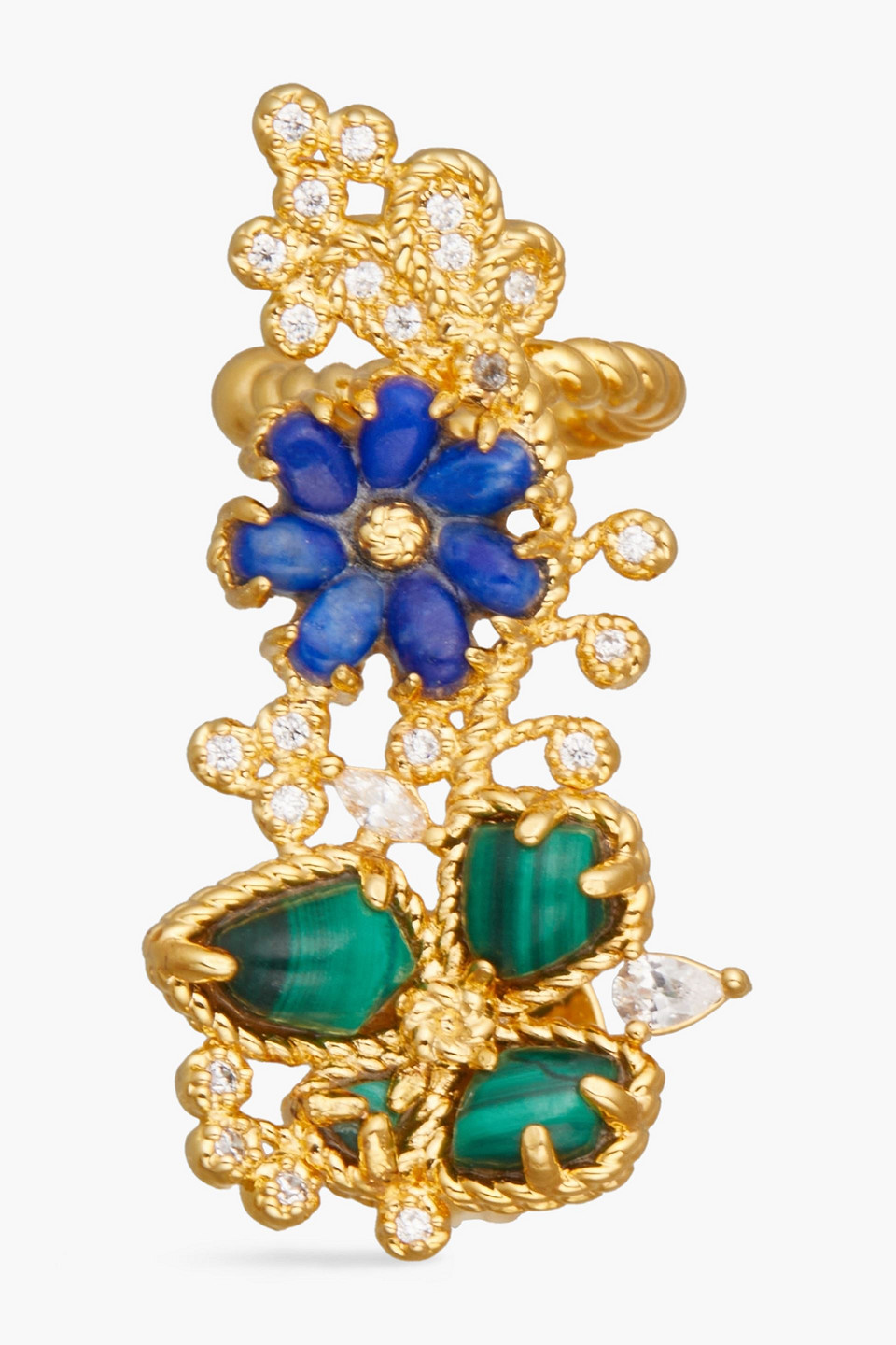 Zimmermann Gold-tone Crystal And Stone Ear Cuff