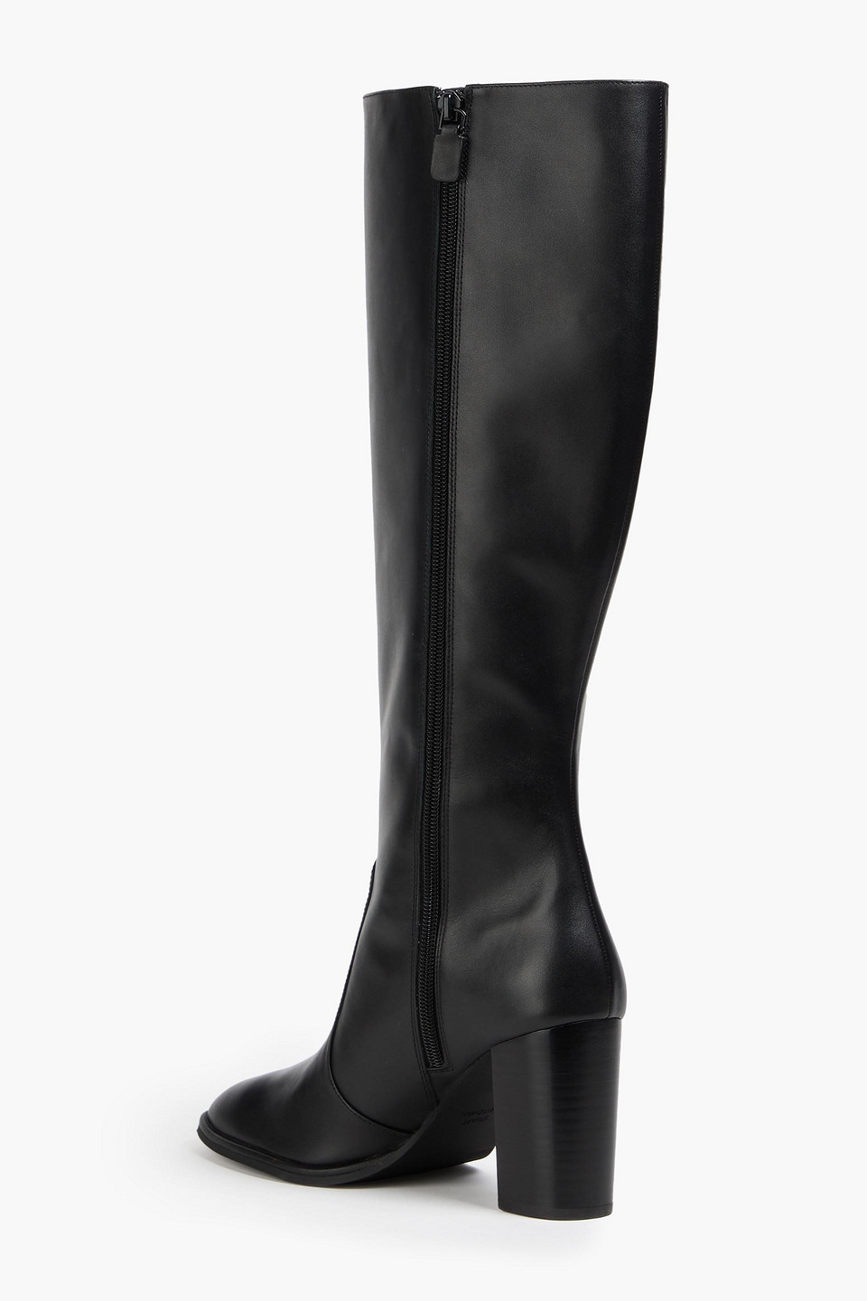 Stuart Weitzman Ryland Leather Knee Boots In Black