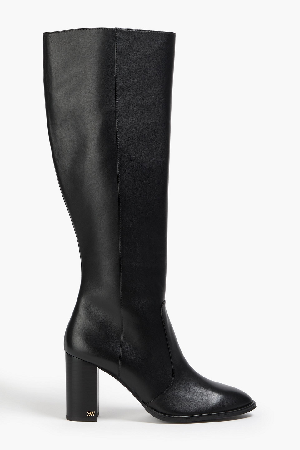 Stuart Weitzman Ryland Leather Knee Boots In Black