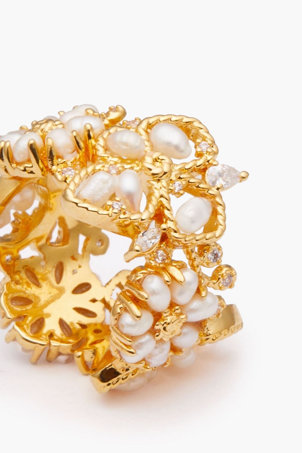ZIMMERMANN 14-karat gold-plated multi-stone ring