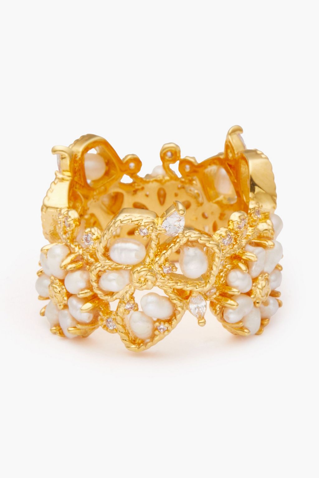ZIMMERMANN 14-karat gold-plated multi-stone ring