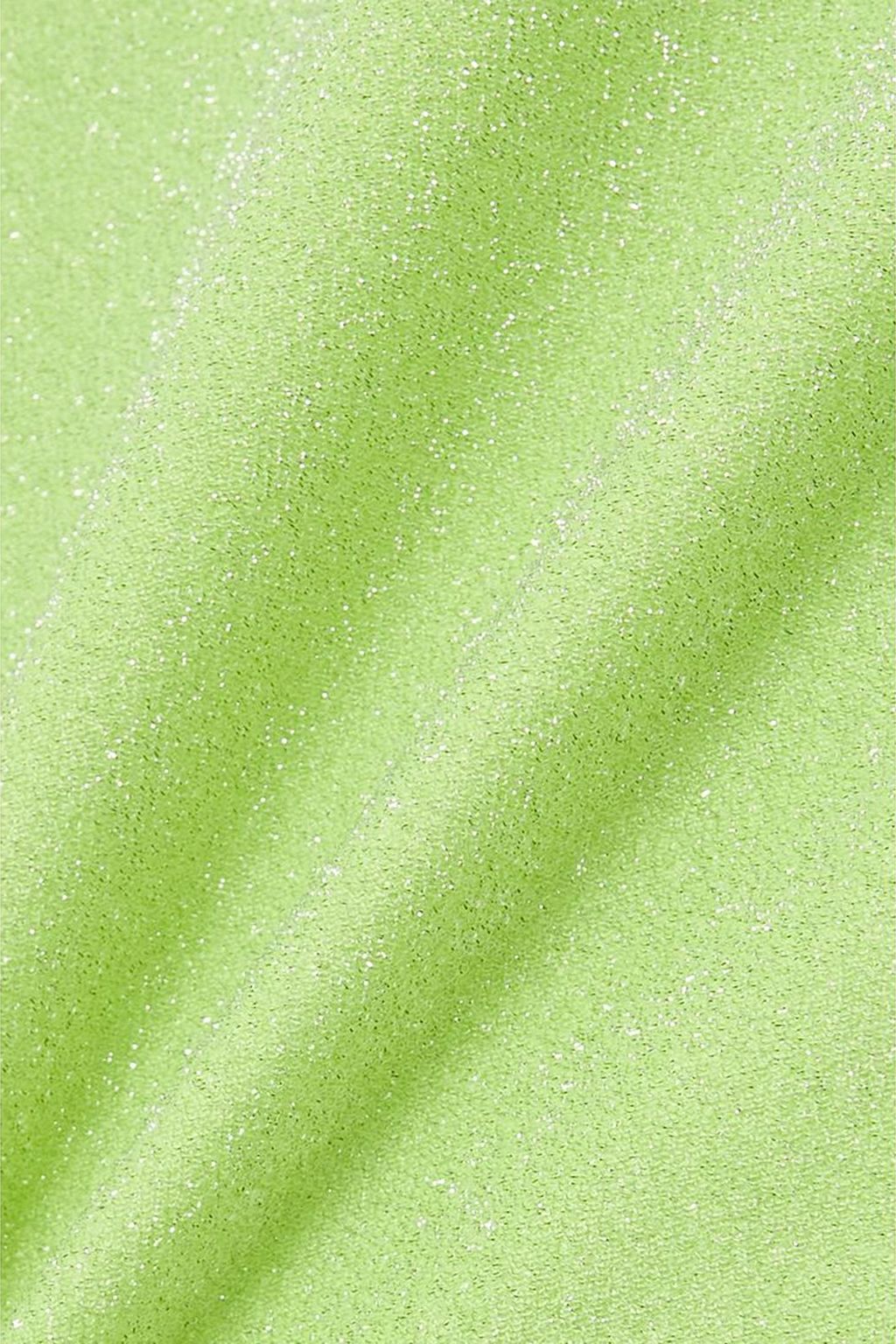 GOOD AMERICAN لباس السباحة Sparkle Modern بلون نيون ولمعة معدنية