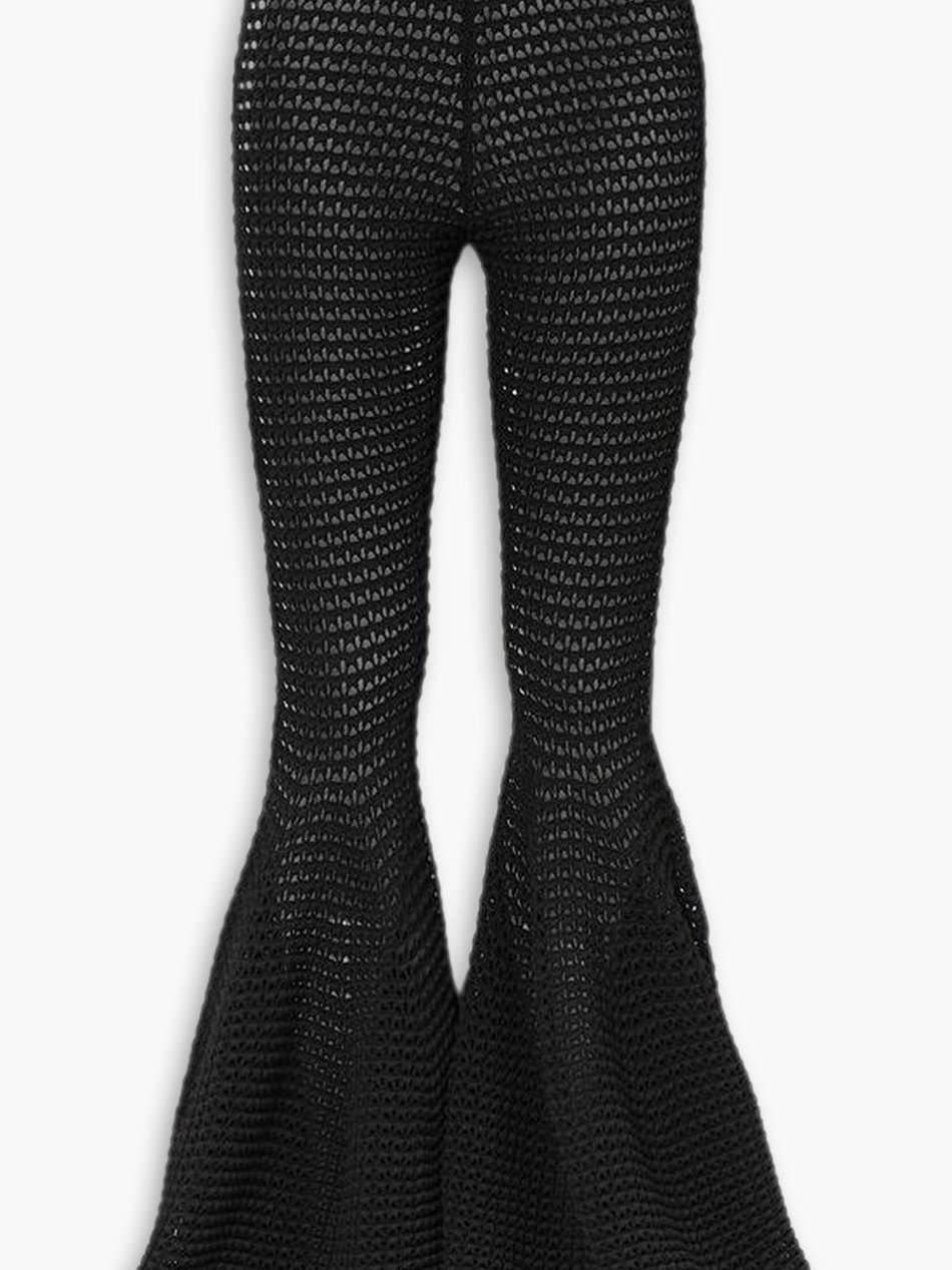 archetypes crocheted flared pants