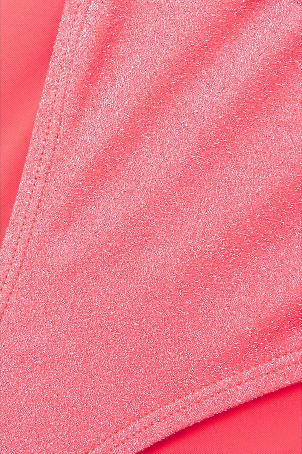 GOOD AMERICAN قطعة بيكيني سفلية Sparkle Tiny Ties بلمعة معدنية