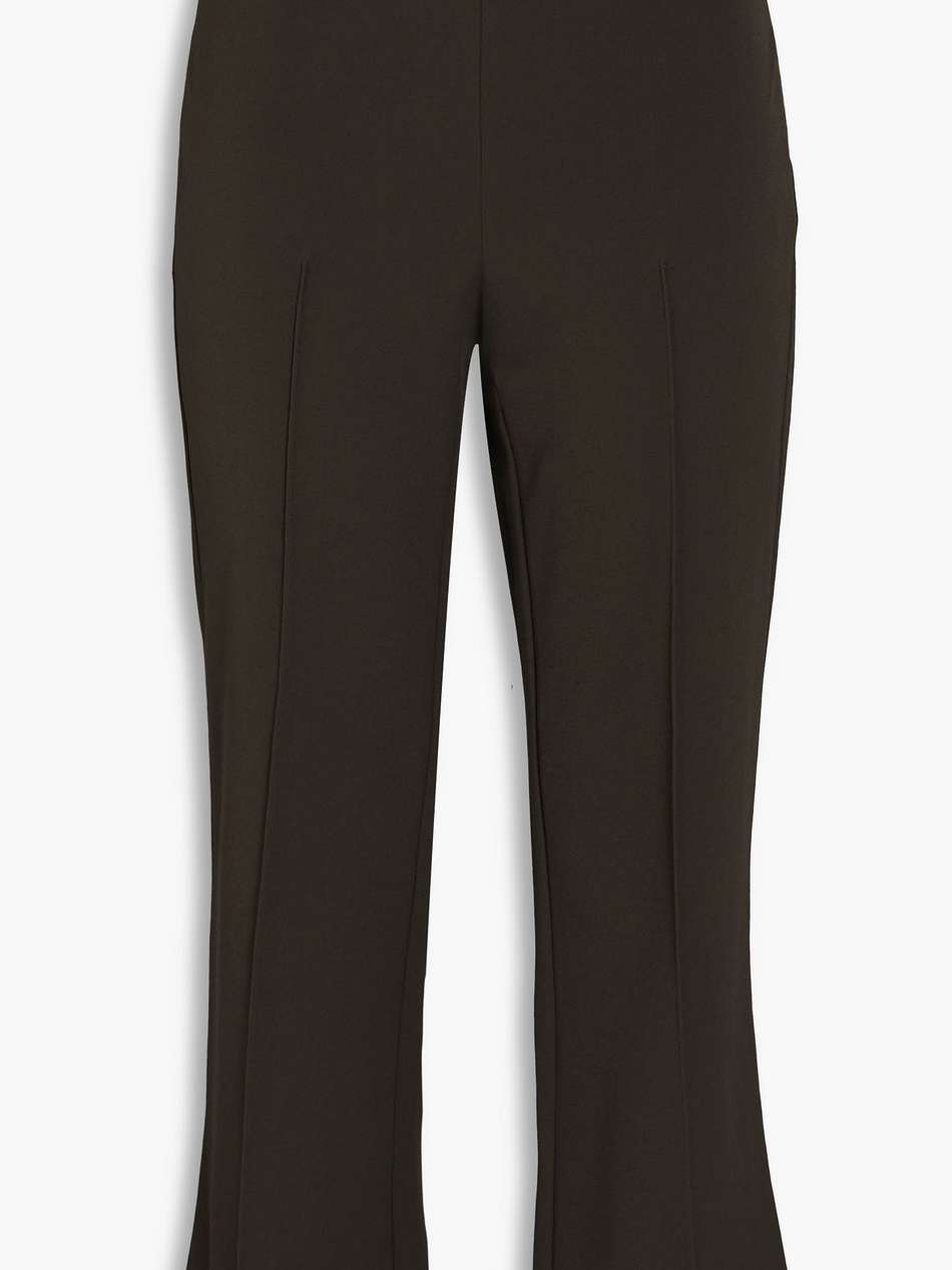 crepe kick-flare pants