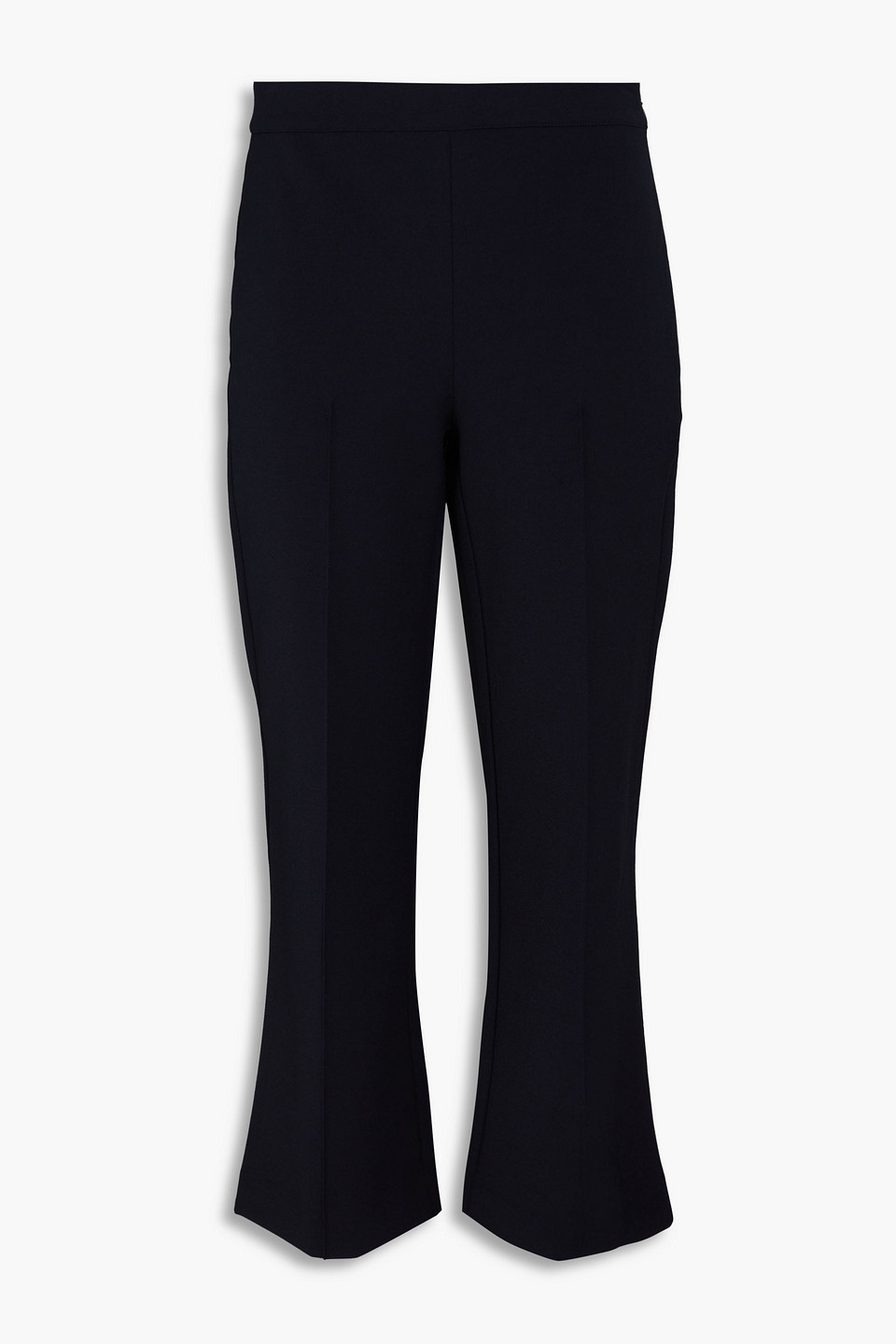 Vince Crepe Kick-flare Trousers In Nachtblau
