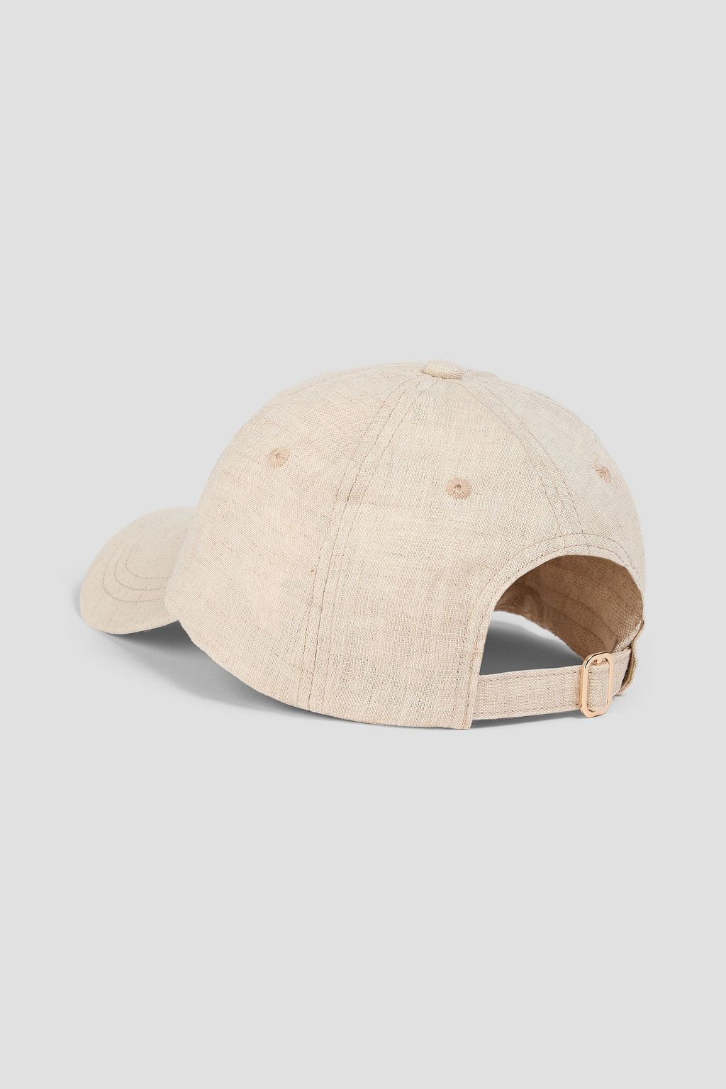 FRESCOBOL CARIOCA Embroidered linen baseball cap
