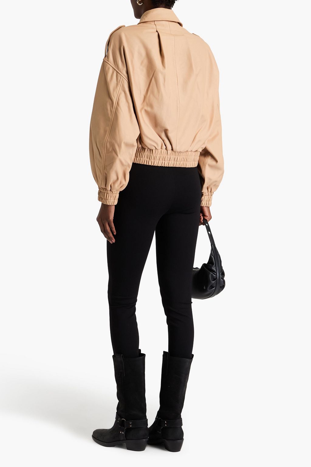 SHOREDITCH SKI CLUB Rhian Bomberjacke aus Leder