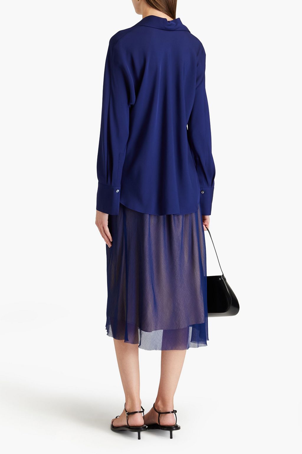 VINCE. Dolman silk crepe de chine shirt