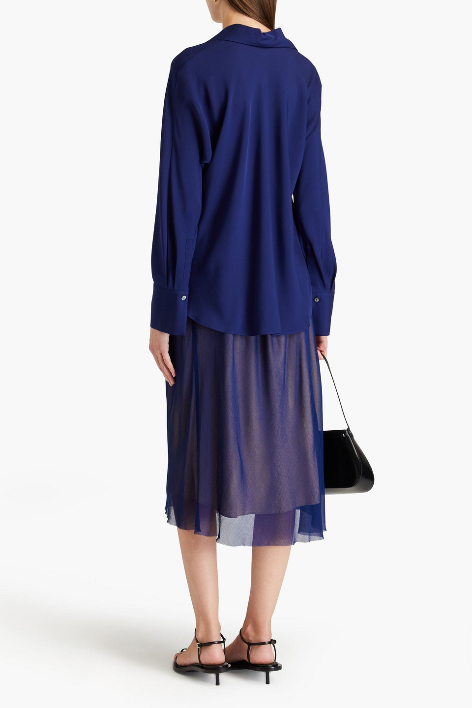 VINCE DOLMAN HEMD AUS CRÊPE DE CHINE AUS SEIDE