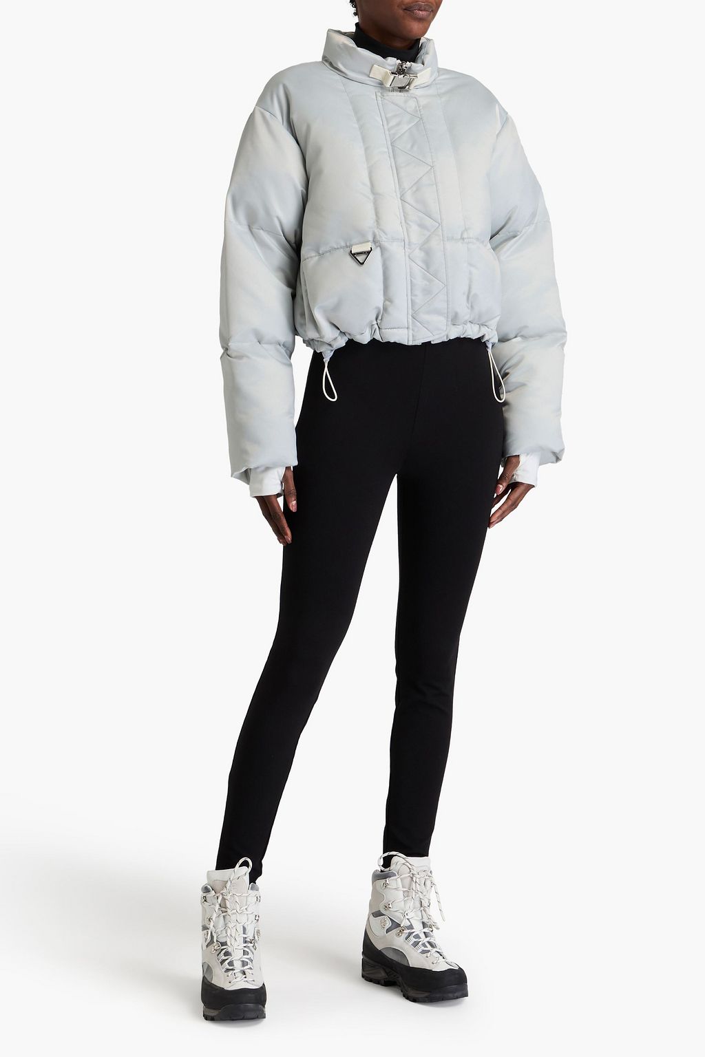 SHOREDITCH SKI CLUB 퀼팅 새틴 스키 재킷