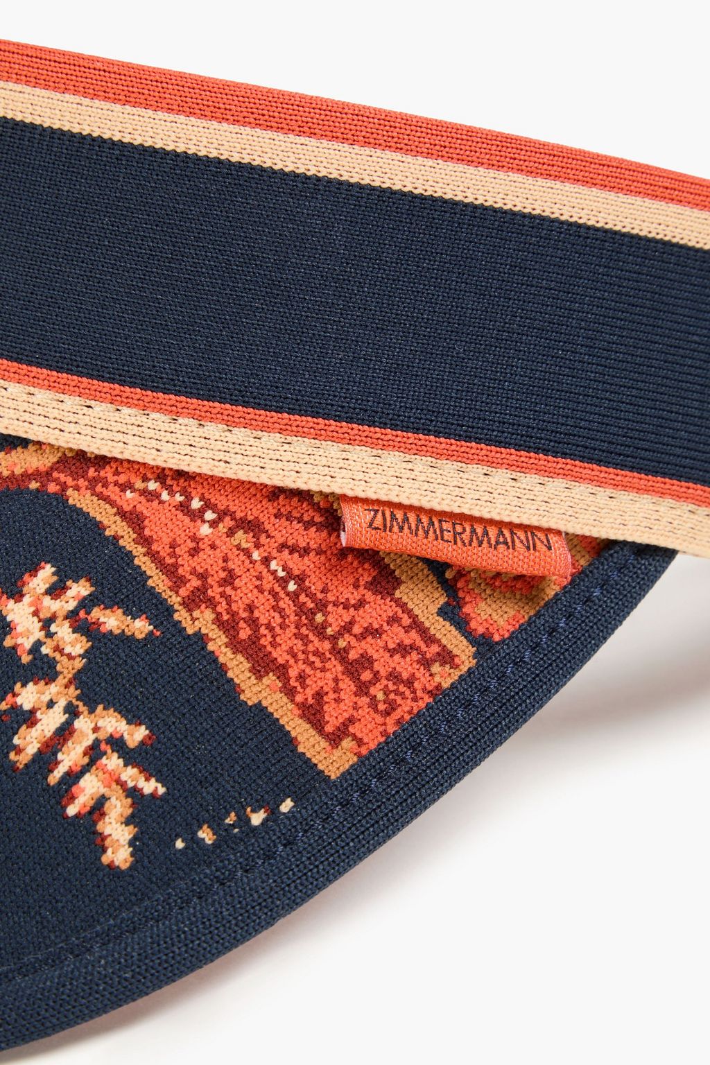 ZIMMERMANN Floral-jacquard visor