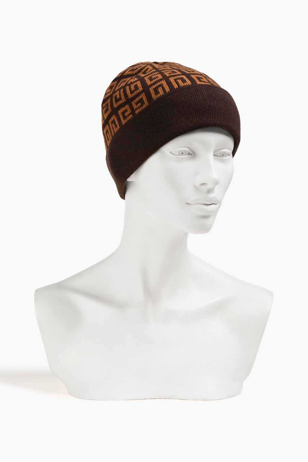 GUCCI Jacquard-knit wool and cashmere-blend beanie