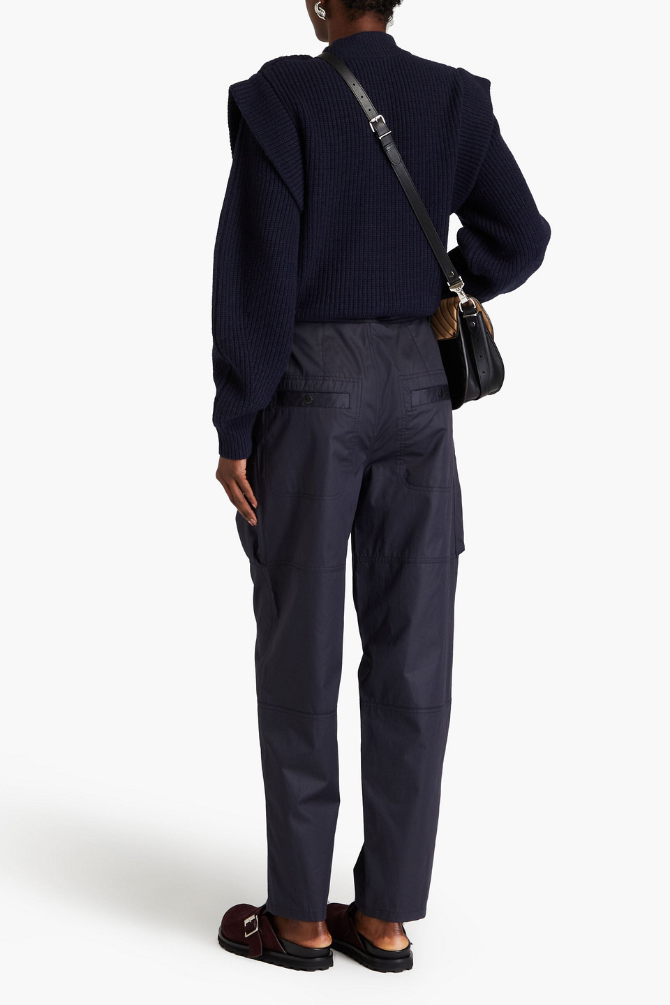 ISABEL MARANT FERIMA COTTON TAPERED PANTS