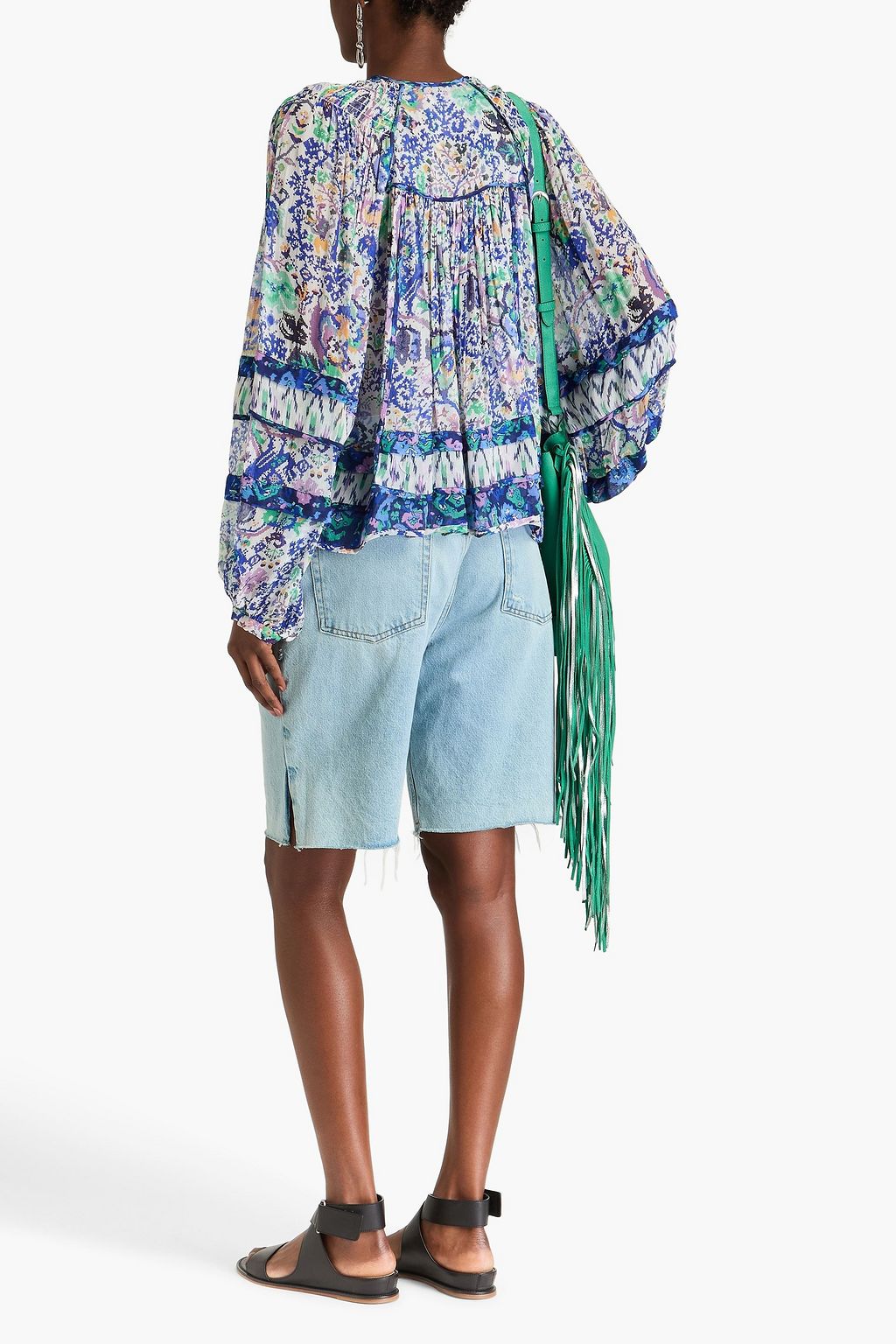 ISABEL MARANT Vozina printed crepon blouse