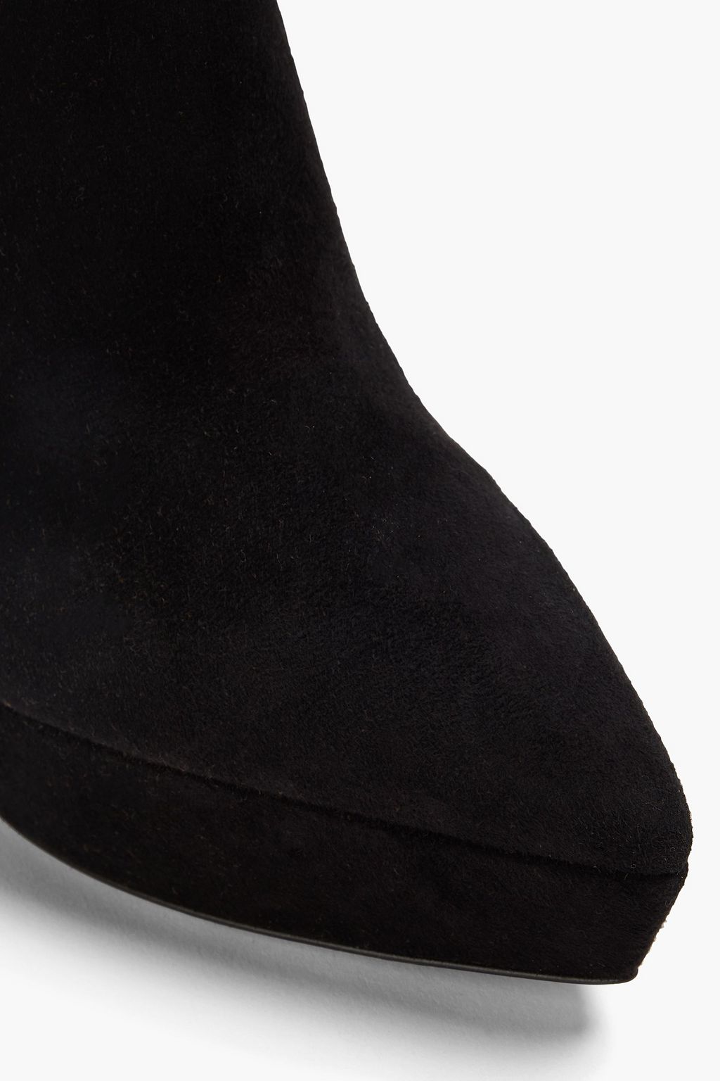 GIANVITO ROSSI Vertigo Ankle Boots aus Veloursleder mit Plateau