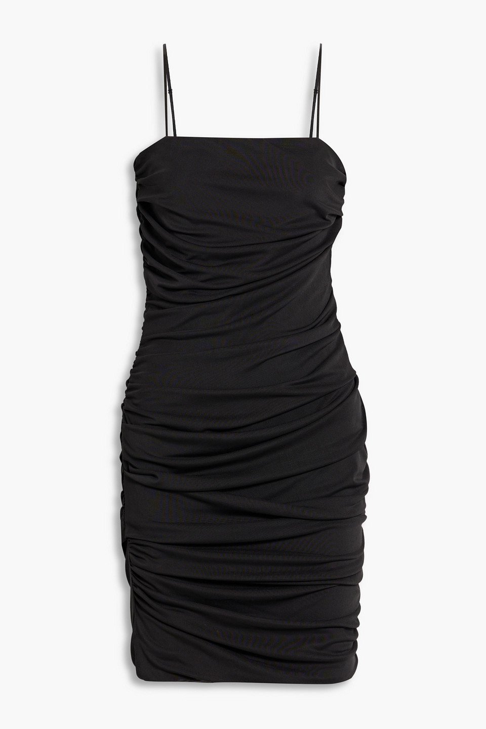 Isela ruched stretch-mesh mini dress