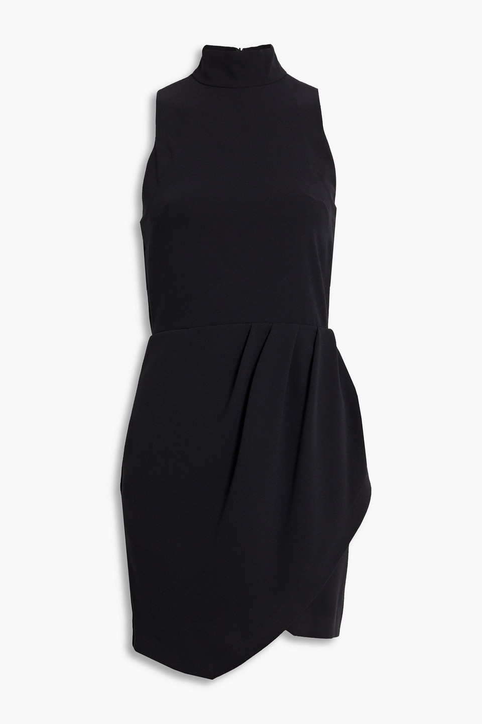 Iro Kamela Wrap-effect Crepe Mini Dress In Black
