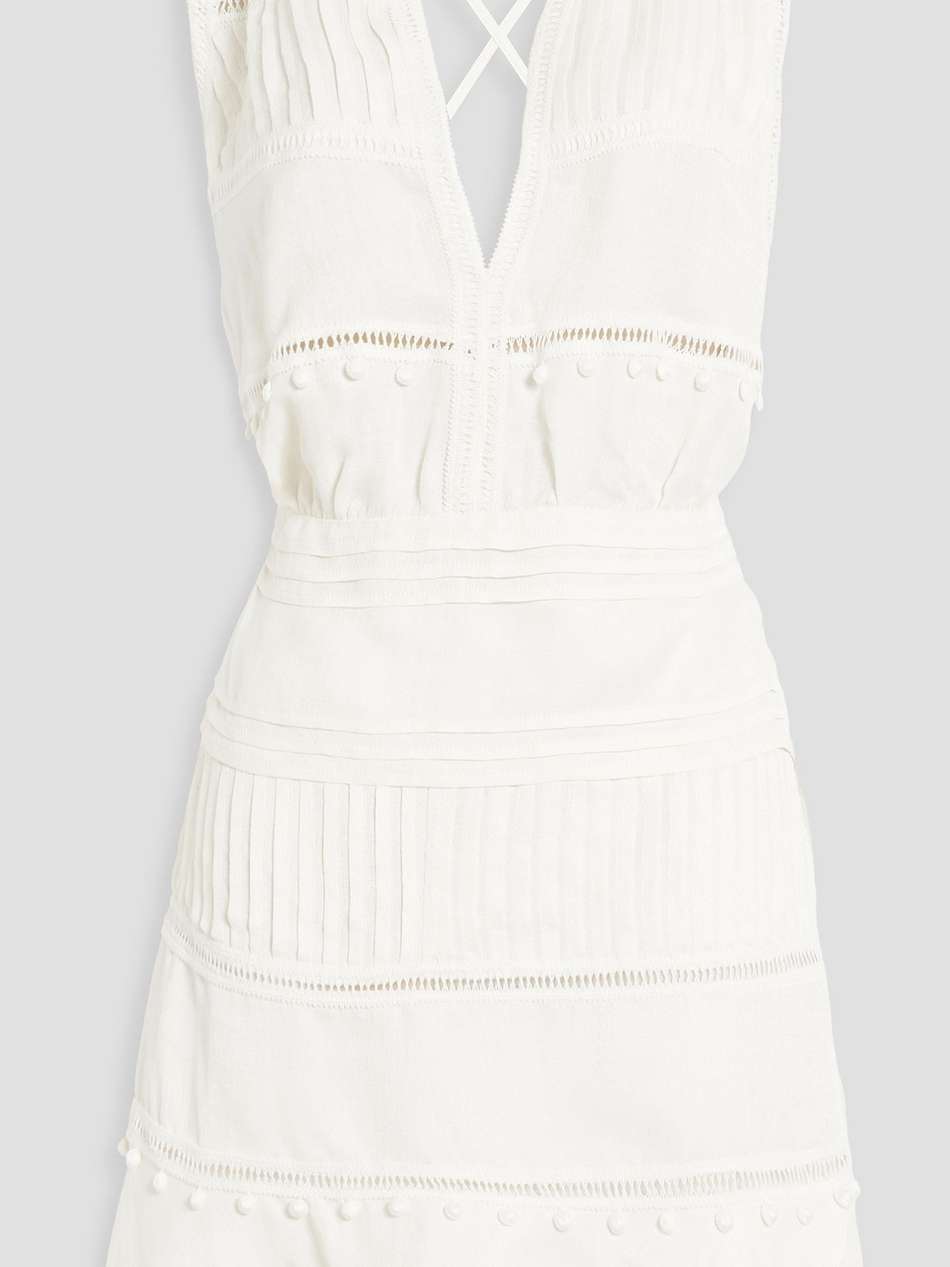 pavi pompom-embellished jacquard mini dress
