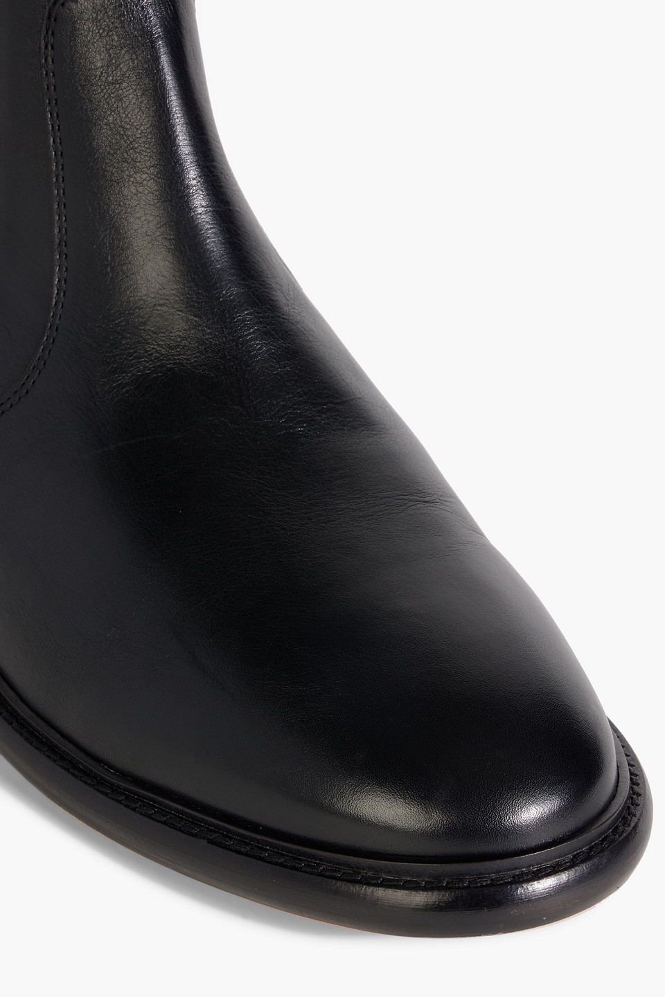 Isabel Marant Chelt Leather Chelsea Boots In Black