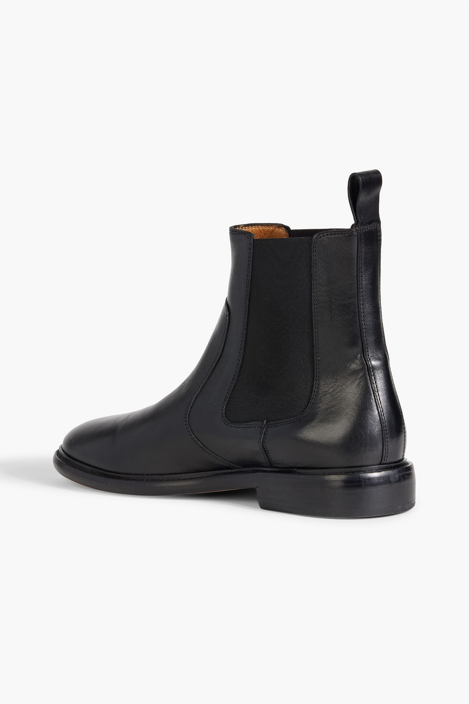 Isabel Marant Chelt Leather Chelsea Boots In Black