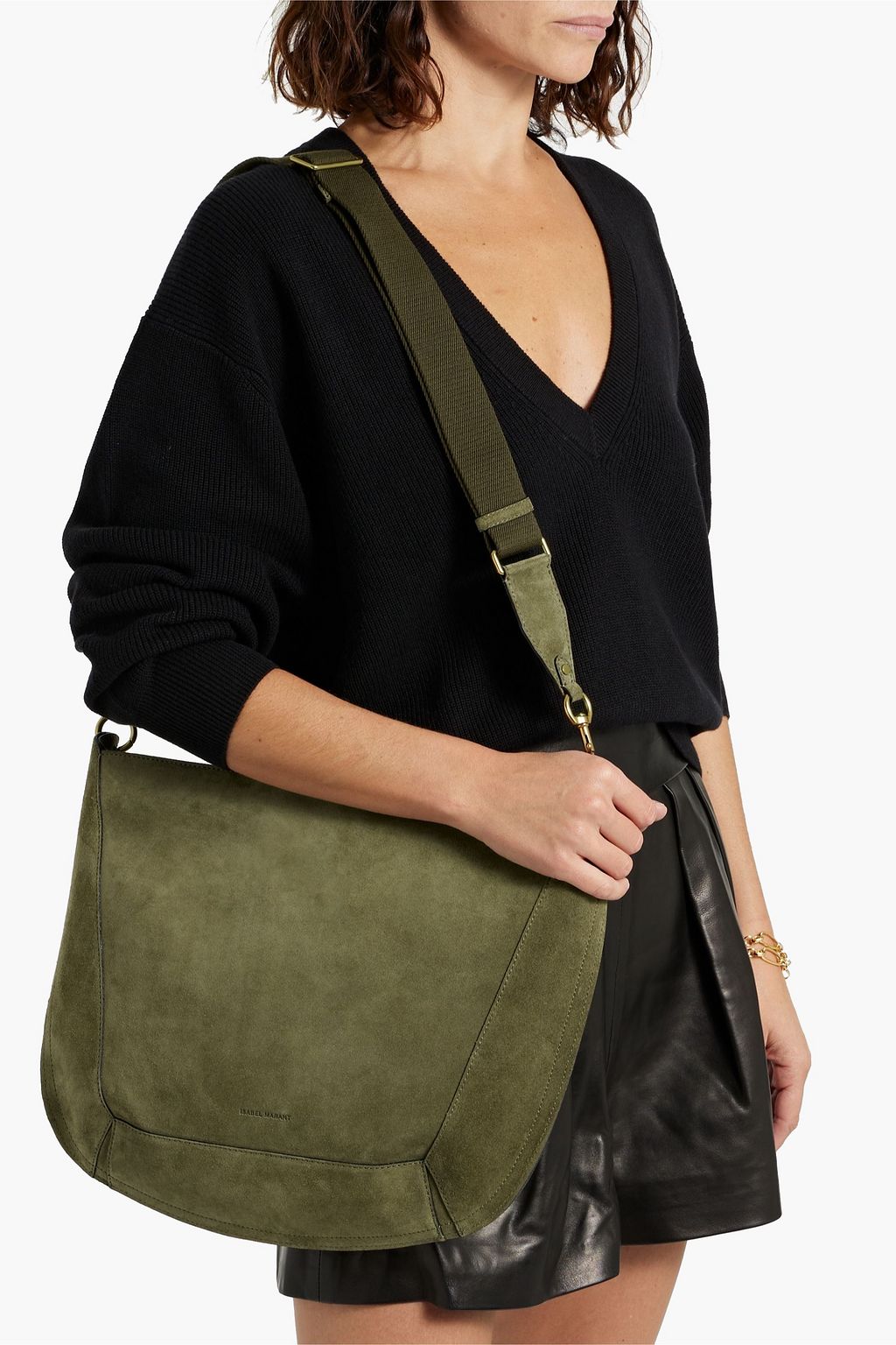 ISABEL MARANT Basko suede shoulder bag