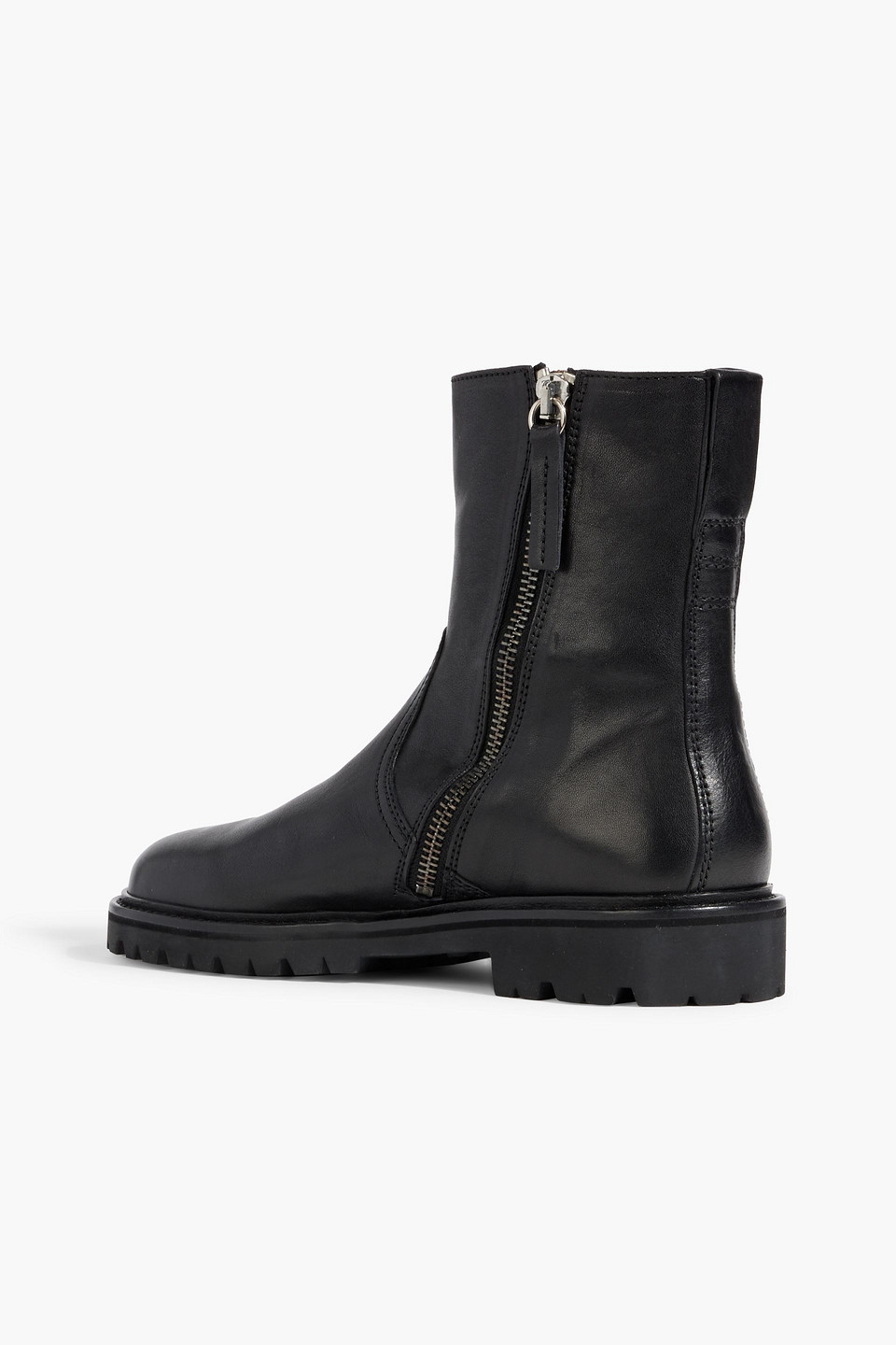 Isabel Marant Ranger Leather Boots In Black
