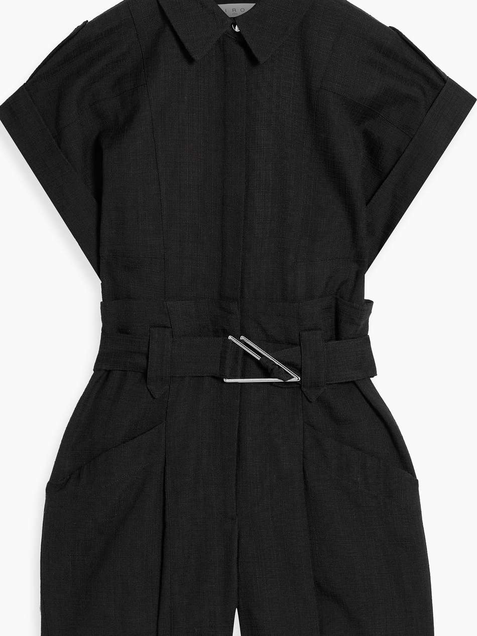 dorellia belted woven playsuit