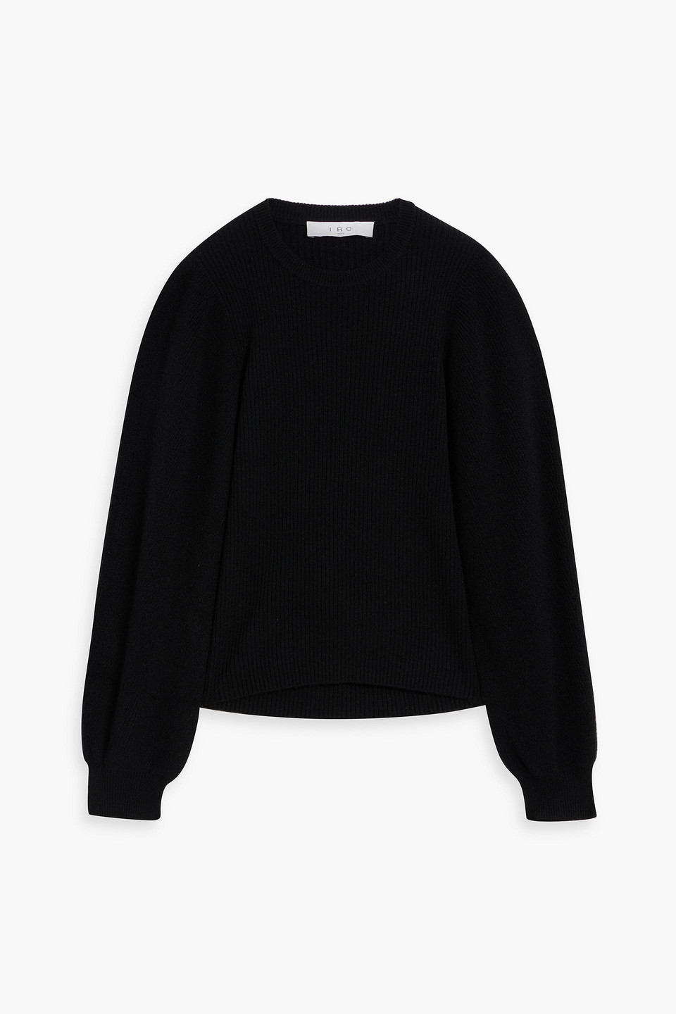 Iro Idaya Cutout Ribbed Cashmere Sweater In Black