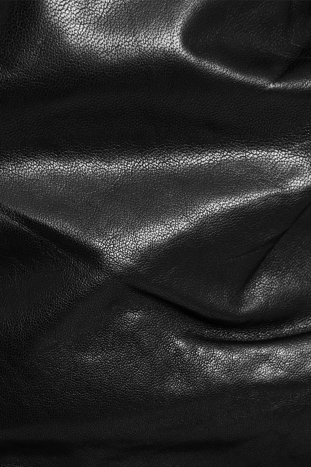 IRO Liloa draped leather mini skirt