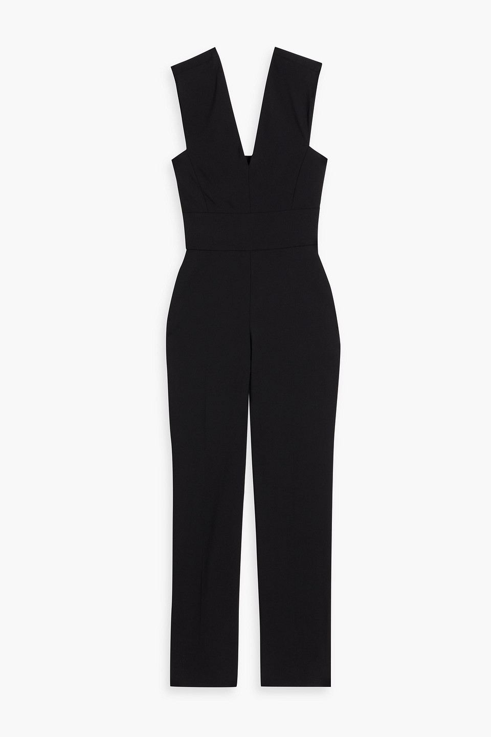 Iro Isisa Wool-blend Twill Jumpsuit In Black