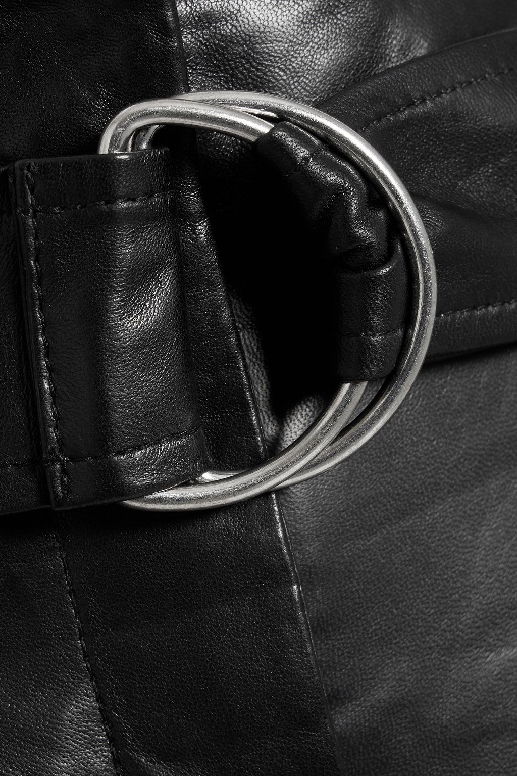 IRO Adica leather straight-leg pants