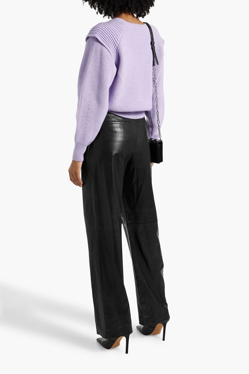 IRO Adica leather straight-leg pants