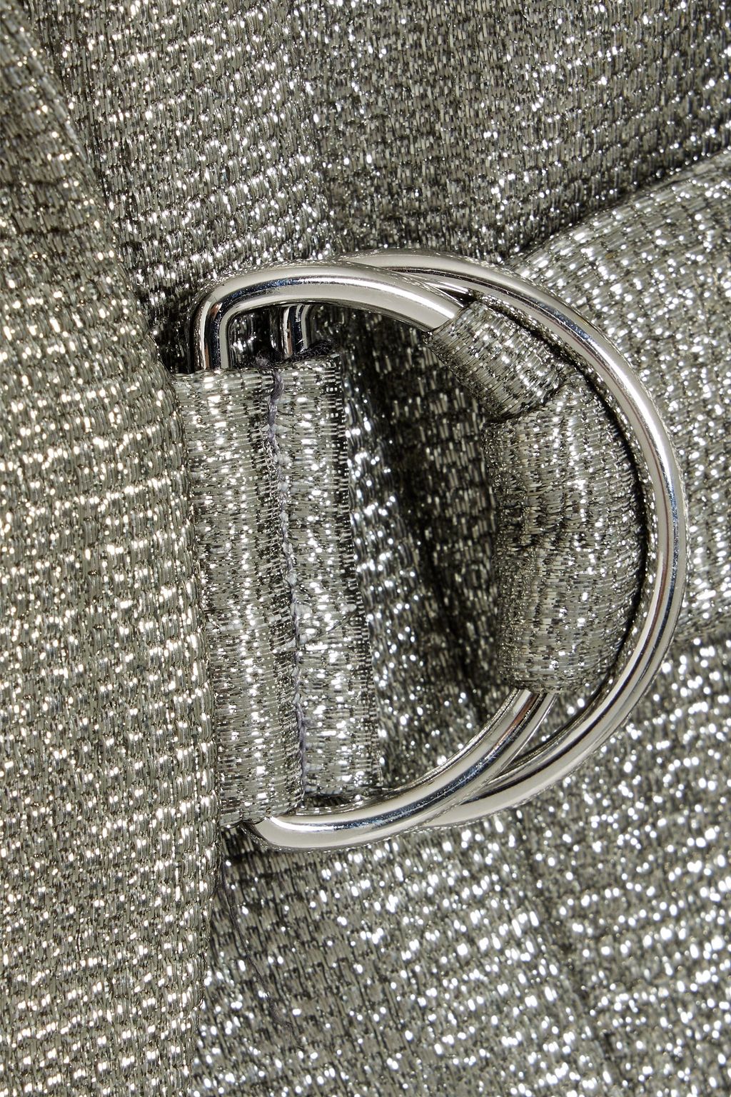 IRO Romala belted lamé vest