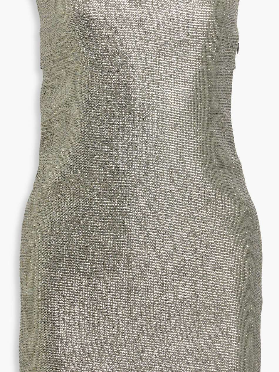 rayen strapless lamé mini dress