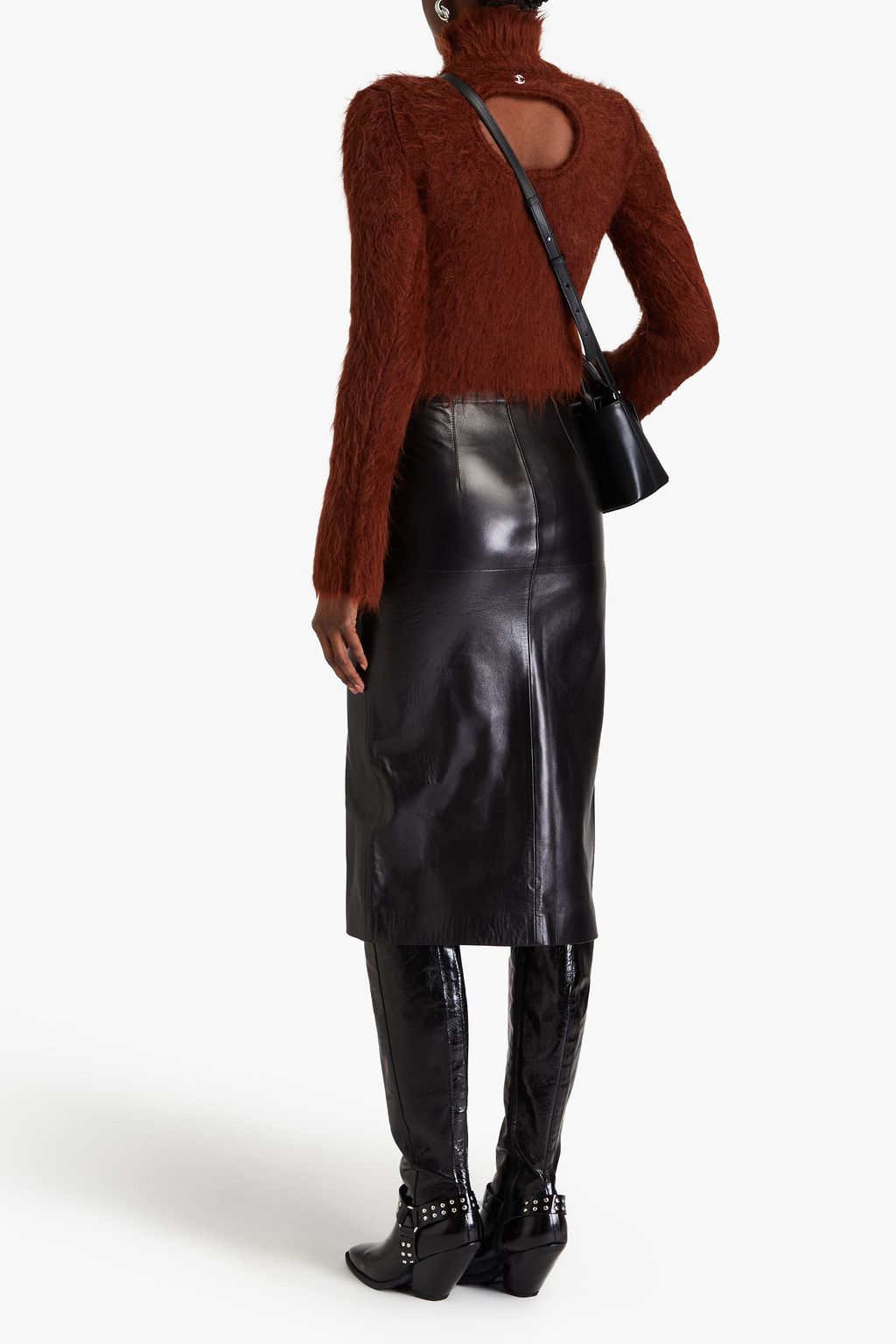 ISABEL MARANT Blehor leather skirt