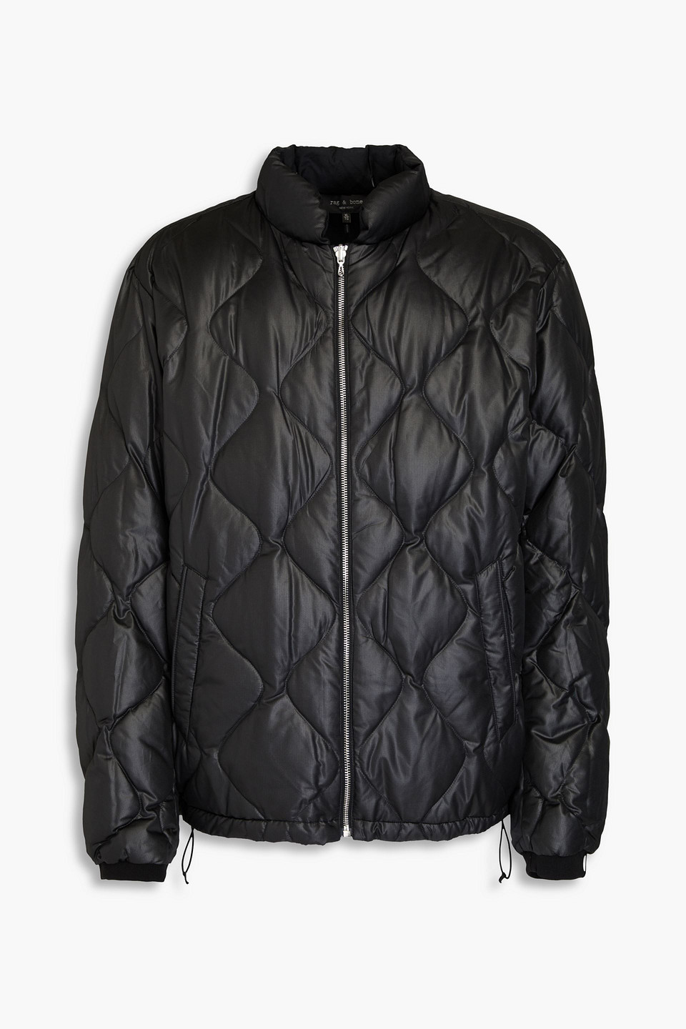 Rag & Bone Eclipse Reversible Quilted Ripstop Bomber Jacket In Black