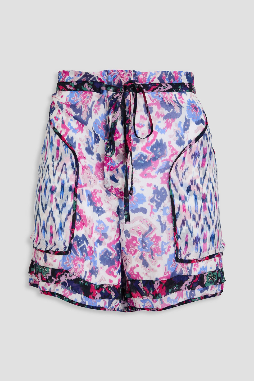 Marant Étoile Riolmy printed georgette shorts