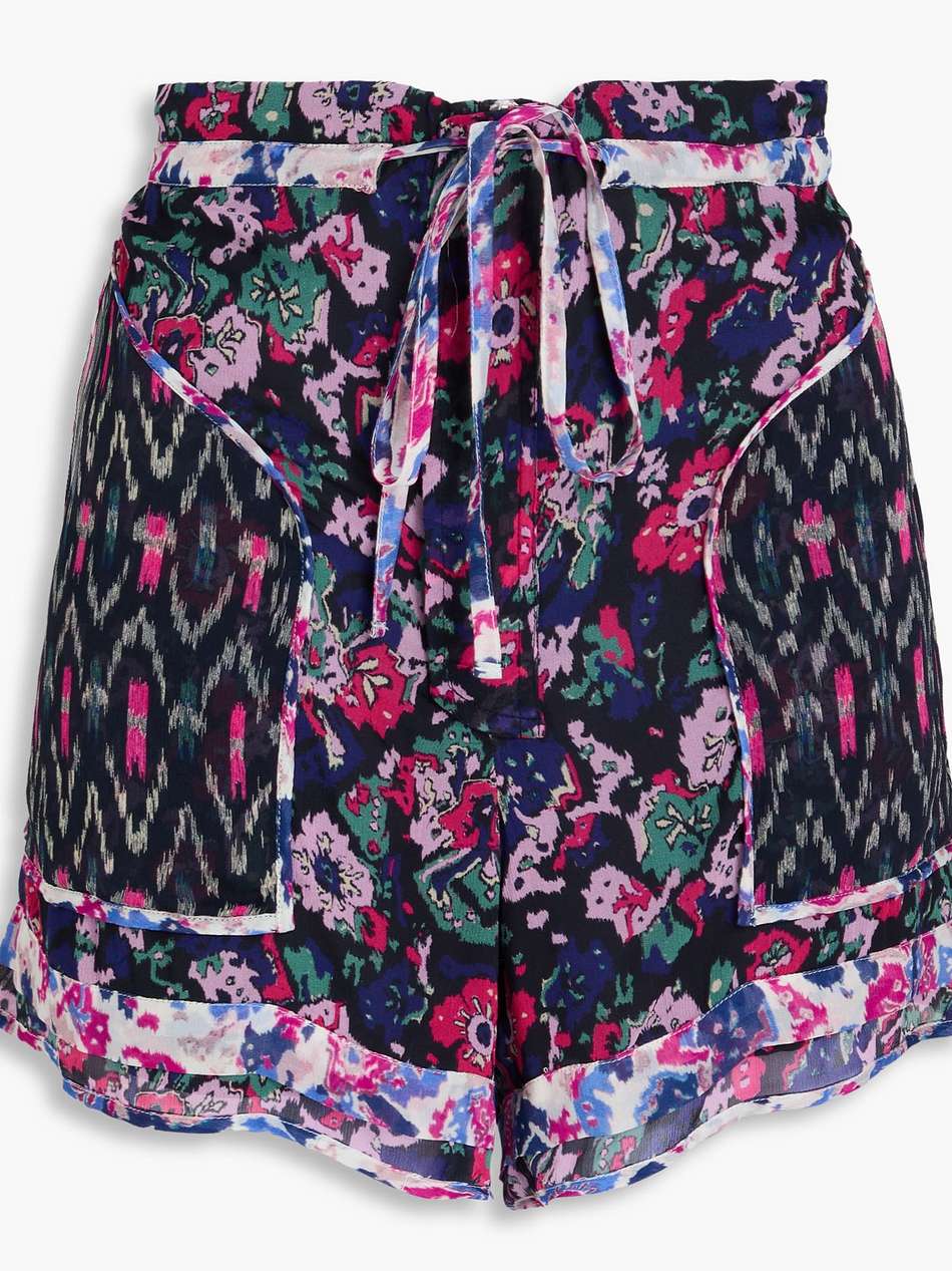 riolmy printed georgette shorts