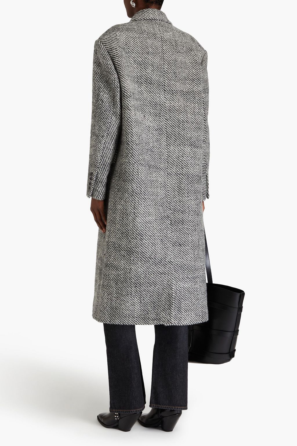 ISABEL MARANT Lojimiko double-breasted brushed wool coat