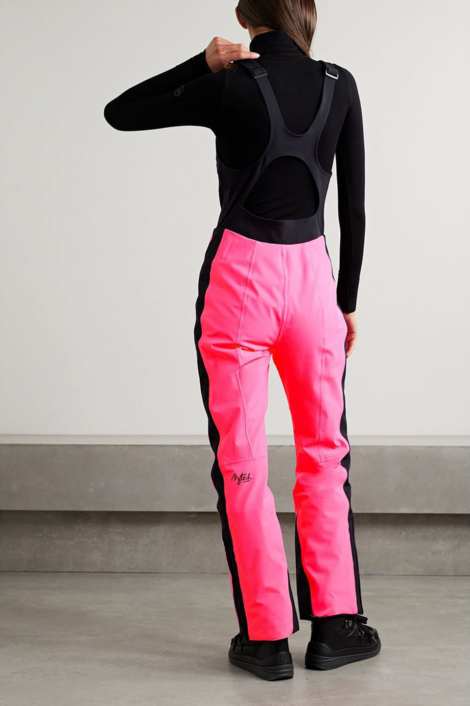 Aztech Mountain Ski Salopettes In Bright Pink