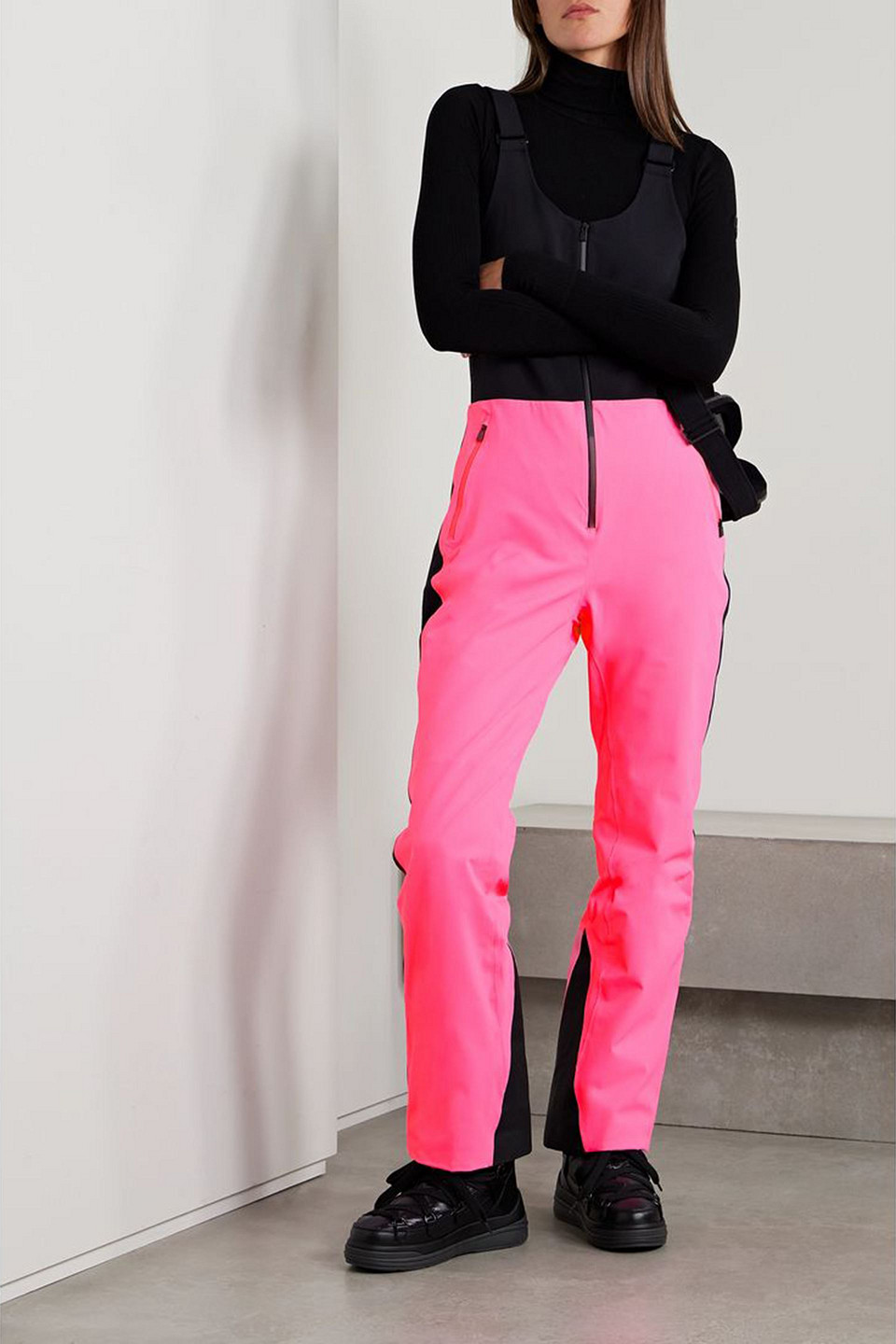 Aztech Mountain Ski Salopettes In Bright Pink
