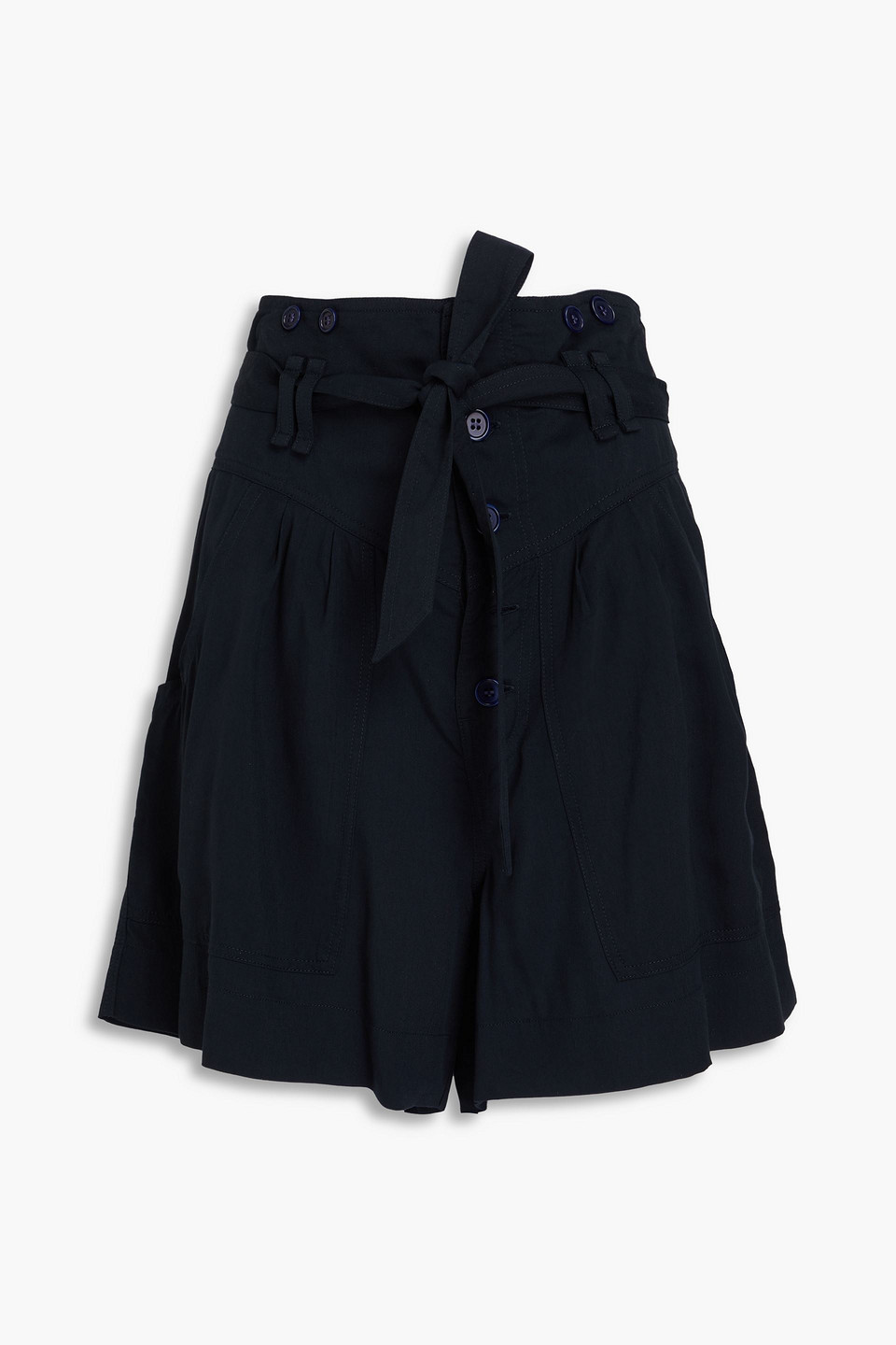 Marant Étoile Siflink belted Lyocell-blend shorts