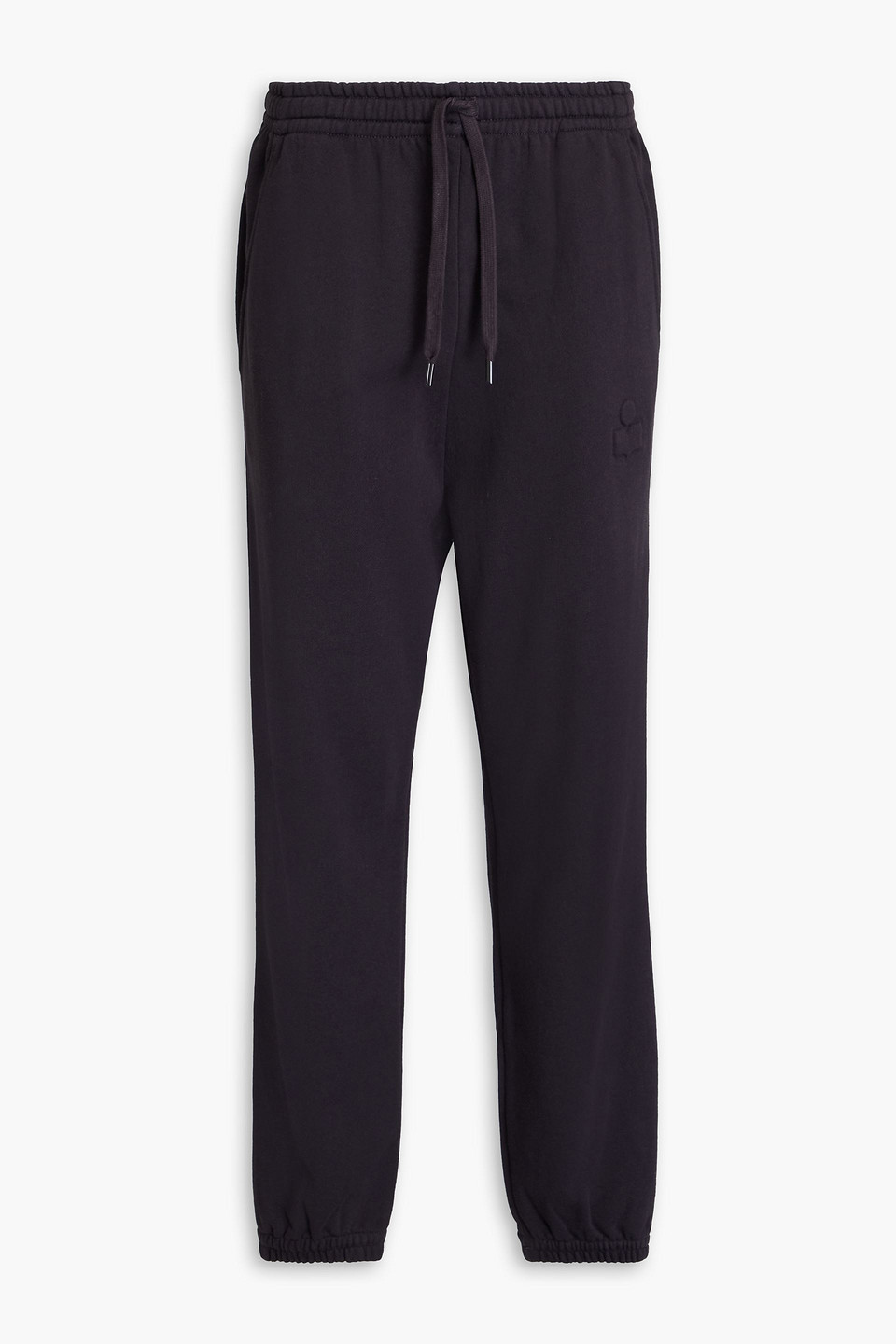 Isabel Marant Étoile Maloni Cotton-blend Fleece Track Trousers In Charcoal