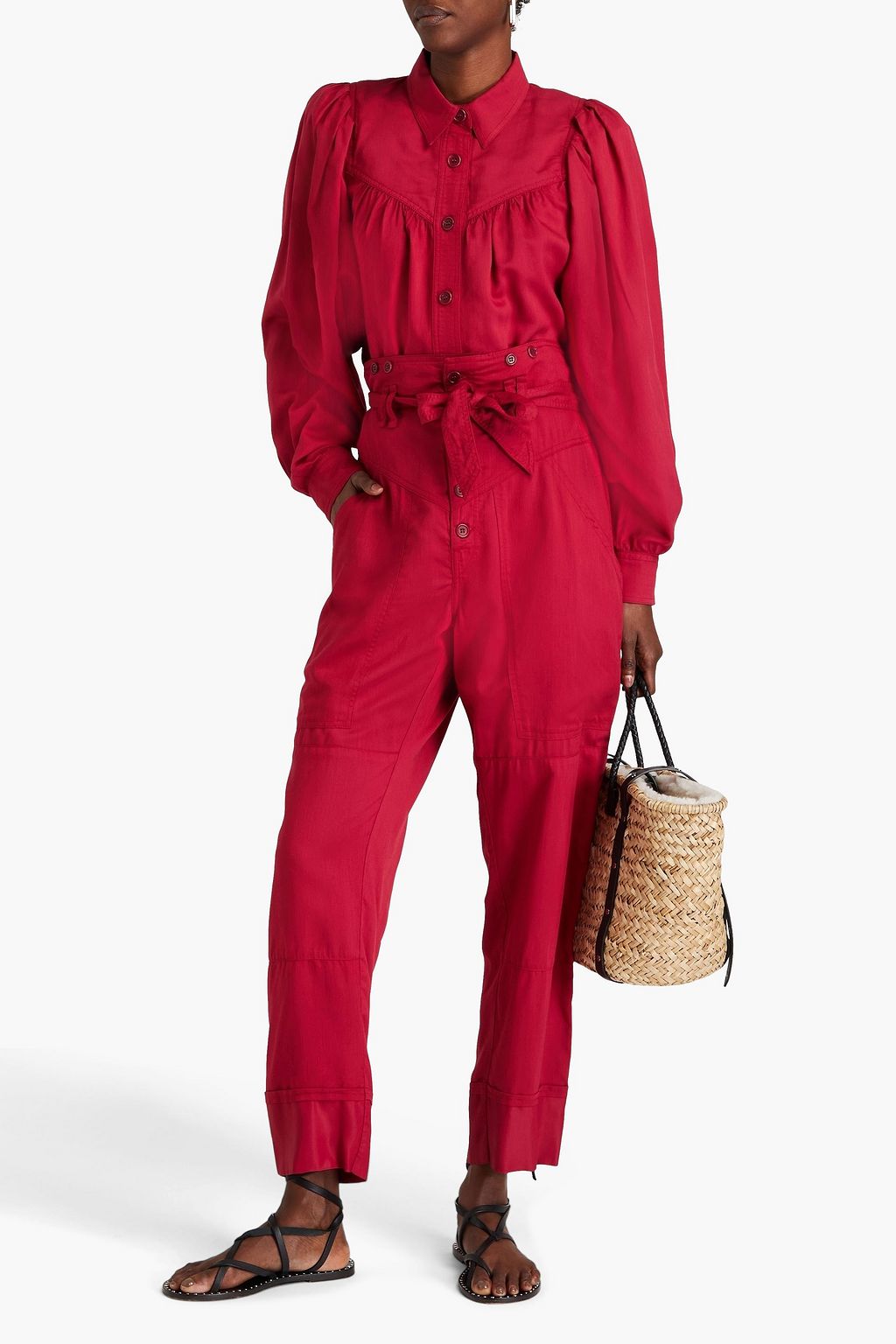 MARANT ÉTOILE Lyocell-blend twill tapered pants