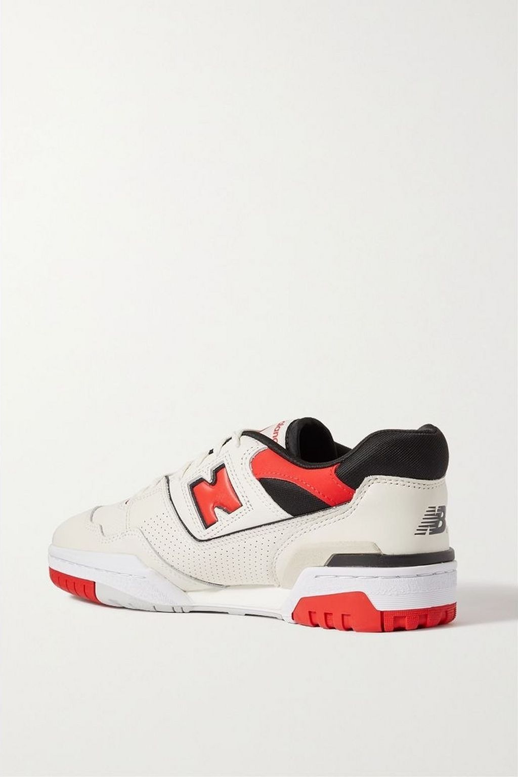 NEW BALANCE 550 메시 트리밍 가죽 스니커즈