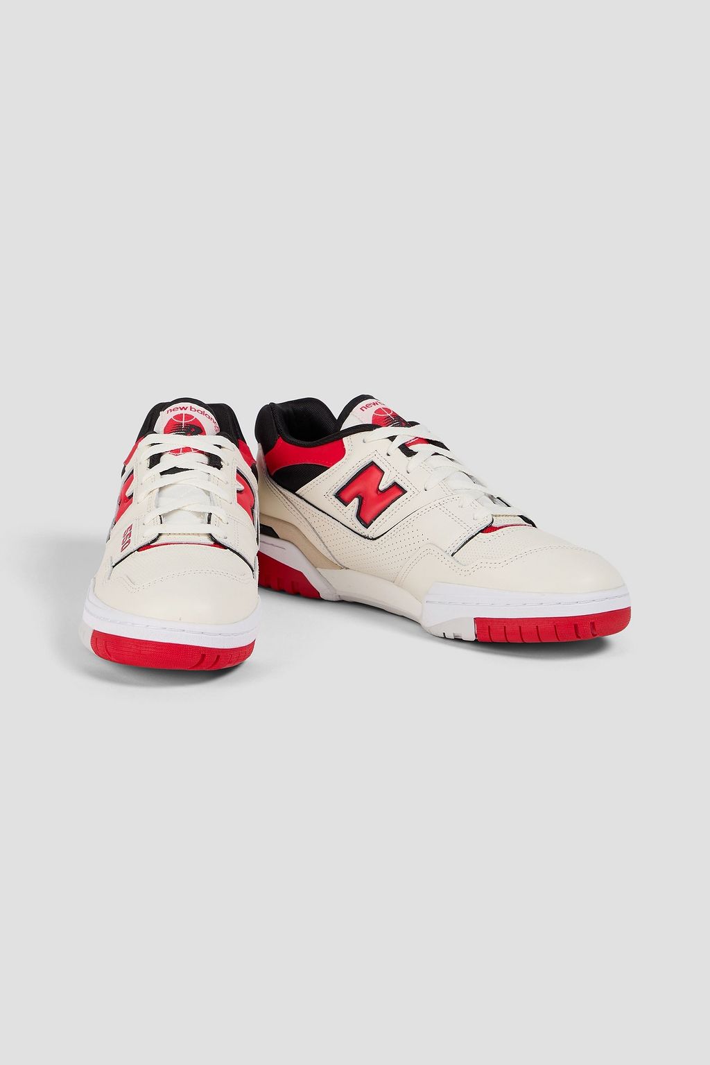 NEW BALANCE 550 mesh-trimmed leather sneakers
