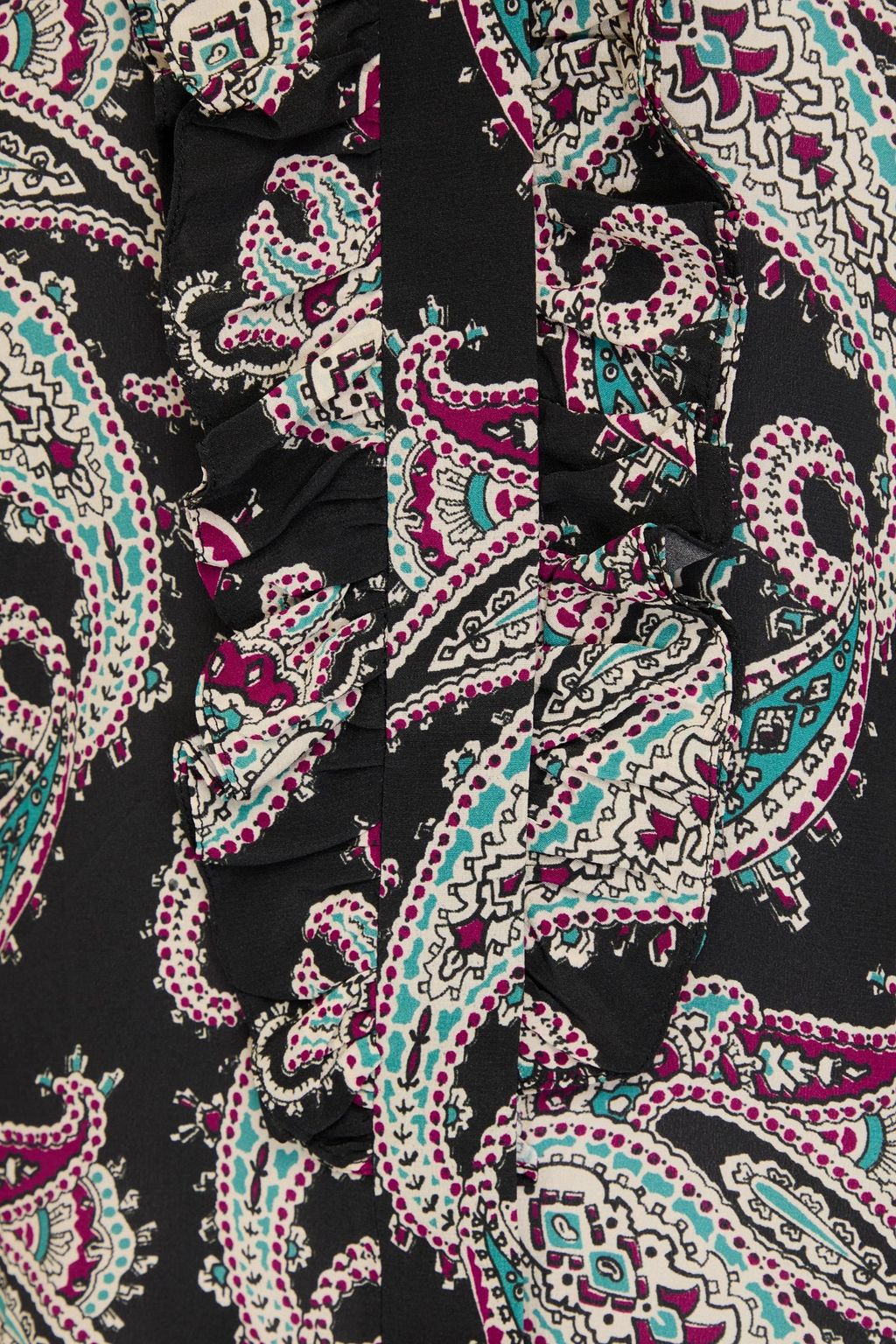 ISABEL MARANT Pussy-bow paisley-print silk crepe de chine shirt